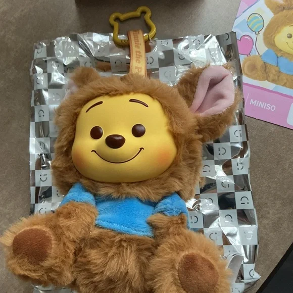 Disney Miniso Winnie the Pooh plush Roo bag charm - Picture 2 of 4
